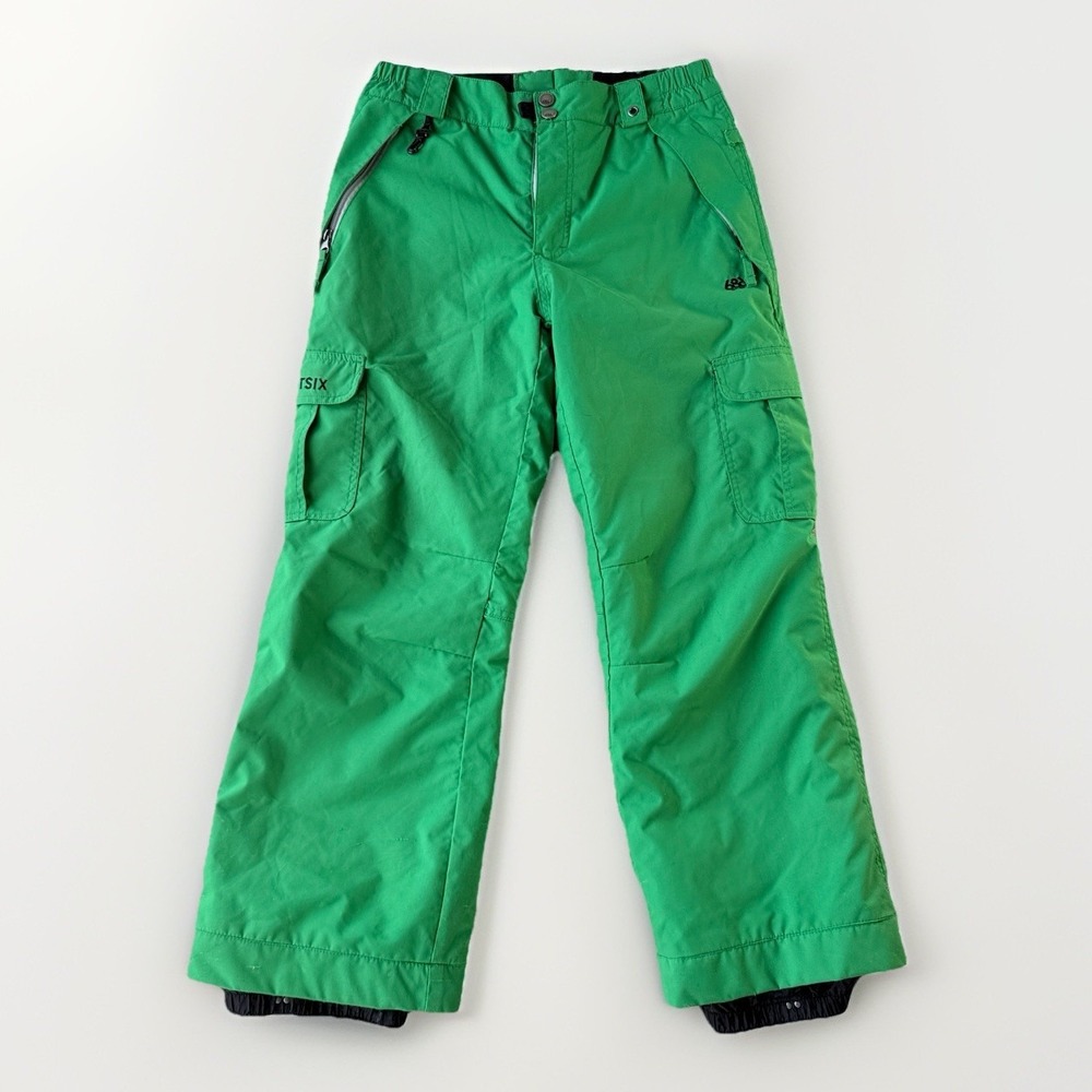 686‎ Base Layer Fleece Pants Snowboard Boys Youth XL Green Snow Winter